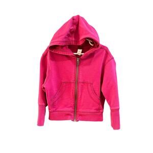 Tea Cropped Zip Up Hoodie, Play (small untreated stain), Sz 5 (5A)